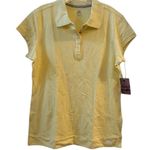 Nike  Women's Yellow Polo Shirt XL Short Sleeve Casual Top NWT Photo 0