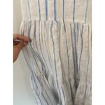 Madewell Women's 100% linen tiered midi Dress Size 6 Photo 4