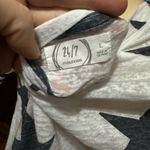 Maurice's  24/7 Semi-Sheer Star Print V-Neck Tee, Large Photo 3