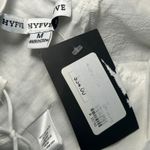 HYFVE NWT White Ruffle Front Tie Back Crop Top Size Medium Romantic Poet Boho Photo 2