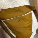 Madewell Re Sourced Fleece Hooded Zip Jacket Womens XL Beige Sherpa Photo 8