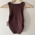Aerie NEW!!  Brown High Neck Ribbed Tank Top Photo 3