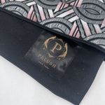 Pelush Women's Aztec Print Gathered Belt Luxury NYC Gray Photo 2