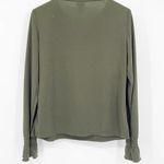 STUDIO C Y2K Vintage Long Sleeve Cinched Wrist Blouse Size M Photo 3