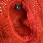 Nonson Crochet Knit Orange Hat with Crochet Flower Photo 7