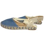 Loft Ann Taylor  Chambray Lace Up Espadrille Flats Size 9 EUC Photo 5