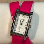 Jolie Watch Pink Wrap Leather Wristband New Photo 0
