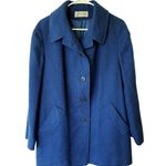 Bromleigh Long Sleeve Button Front Wool Coat Jacket Navy Blue Women's Size Large Photo 0