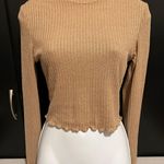 SheIn Ribbed Sexy Crop Mock Neck Top Size Medium Photo 2