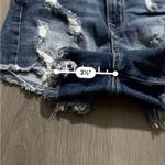 Kendall + Kylie  Medium Wash Mid Rise Distressed Shorts Size 28‎ Photo 7