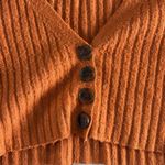 Urban Outfitters  Size XS Burnt Orange Cropped Cardigan Sweater Photo 2