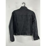Old Navy Womans  Jean Jacket Small Black Excellent Photo 1