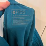 FIGS  High Waisted Zamora Jogger Scrub Pants Caribbean Blue Womens Medium Photo 4