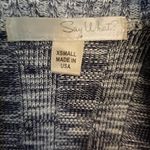 Say What? Say What White and Black Knit‎ Open Front Sweater Size XS Photo 1
