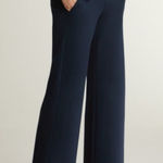 CAbi  Coco Trouser Pants Style #3920 Womens Sz 4 Navy Blue Wide Leg Bell Bottom Photo 0