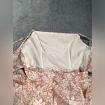 Selfie Leslie  pink floral Alexandria square neckline tie back romper small Photo 6