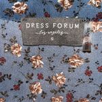 Dress Forum Women’s  blue long sleeve floral button front swing dress western Photo 4