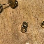 Vintage Rose Flower Gold Tone Earrings Photo 9