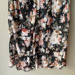 re:named sz S black pink floral off shoulder maxi sundress Photo 1