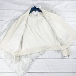 Cuyana Women's Linen Moto in‎ Cream Jacket Size Large Tan Photo 6