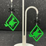 Handmade The Forest Witch Earrings with Black Bows Photo 2