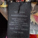 EXPRESS  Floral Long Sleeve Multicolor Black Romper V-Neck Cross Ties Women’s 10 Photo 12