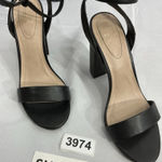 mix no. 6 Womans  Camian Sandals Size 10 Black Ankle Strap Open Toe Block Heel Photo 0