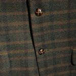 Alan Flusser Men's Olive Brown Plaid Wool Blend Sport Coat Blazer Jacket L NWT Size L Photo 6