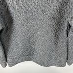 Gap Fit Boxy Quited Cowl Neck Black/White Sweatshirt Womens Size Medium Pockets Photo 8