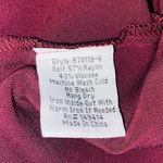 Johnny Was  Silky Maroon Maxi Skirt sz S Photo 6