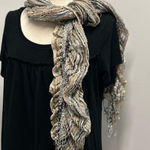 Charming Charlie  Lightweight Ruffled Fringe Wrap or Scarf Photo 0