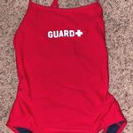 Red Lifeguard One Piece Size M Photo 0