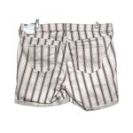 Old Navy Denim Shorts Button Fly Red White Blue Striped Cuffed Womens 18 NWT 5" Photo 5