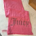 Juicy Couture Pink Jersey Knit Scarf Heat Set Studded Logo Paris Hilton Y2K Photo 0