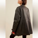 We The Free Black Vegan Leather Jacket Size S Photo 2