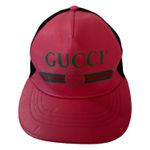 Gucci Hot Pink Leather Hat Size Medium NEW Photo 1