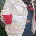 Forever 21 Metallic White Puffer Photo 3