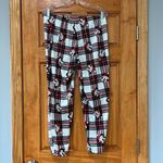 Disney Christmas Fleece Loungewear Sleep Pants with a Mickey wearing a Santa Hat Photo 3
