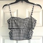 Caution to the Wind 💝Gingham plaid cutout cami crop top💝 Photo 0