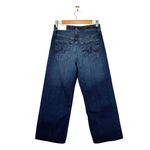 AG Adriano Goldschmied AG Saige Wide Leg Crop in Enigma Sz 26 NWT High Waist Fringe Hem Stretch Photo 6