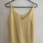 A New Day Yellow Polka Dot Tank Top Photo 0