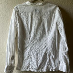 Democracy eyelet floral button up career Minimalist staple cotton beach boho Photo 10