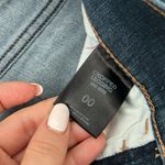 EXPRESS  JEANS WOMEN SIZE 00 CROPPED DARK BLUE LEGGING JEANS THICK WAISTBAND Photo 2