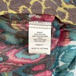 Anthropologie Fig & Flower Peasant Blouse w/Lace Back Womens 2X Boho Mixed Print Pink Photo 7