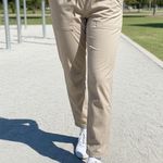 Lululemon Women’s Dance Studio Wide Leg Joggers Tan/beige Color Size 2 Photo 0