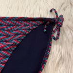 Xhilaration Tie Side Bikini Bottoms Navy Blue Geometric Photo 3