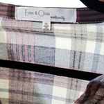 Eden & Olivia XL  Plaid Maternity Shirt - Pink and Gray Euc Photo 4