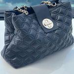 Kate Spade ♠️ Elegant Black Leather Quilted Handbag Photo 8