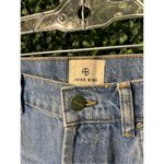 ANINE BING  High Rise Jeans Wide Leg Raw Hem Size 27 Photo 1