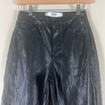 Hollister Black Ultra High-Rise Faux Leather Pants Photo 2